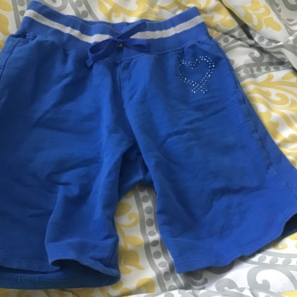 CRB girls bermuda blue sweat shorts